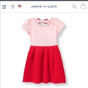Janie and Jack quilted heart dress